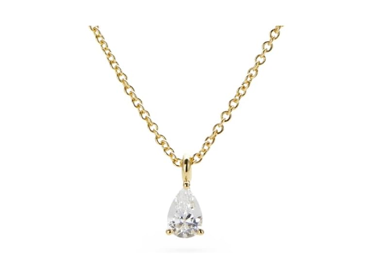 Ana Luisa Pendant Necklaces for Women - 14K Gold Plated and Silver Rhodium Necklace - Pearl, Heart, Circle, Moonstone, Gemstone, Knot Charm Styles - Hypoallergenic, Dainty, Trendy Layering Necklaces