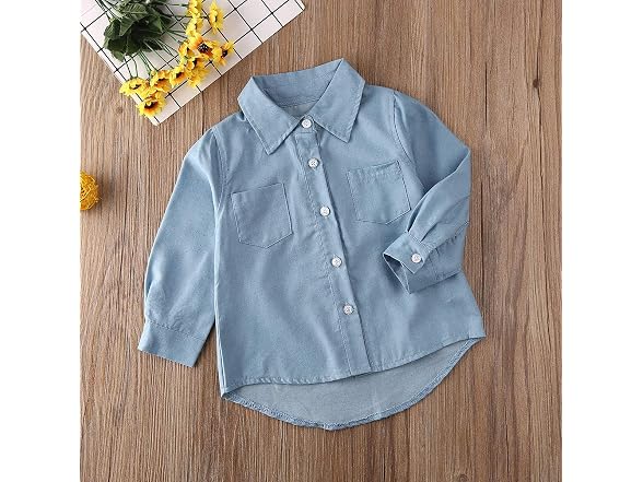 Pudcoco Boys (3T) Little Baby Letters Long Shirt