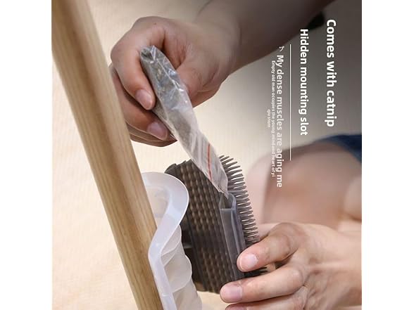 (2 Pack) Cat Corner Self Groomer Brush, Scratcher Post