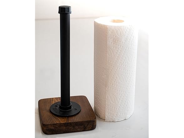 Wood Paper Towel Holder