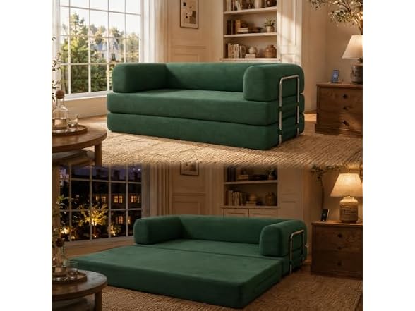 WHGBJA 79" 5-in-1 Sofa Bed - Light Green