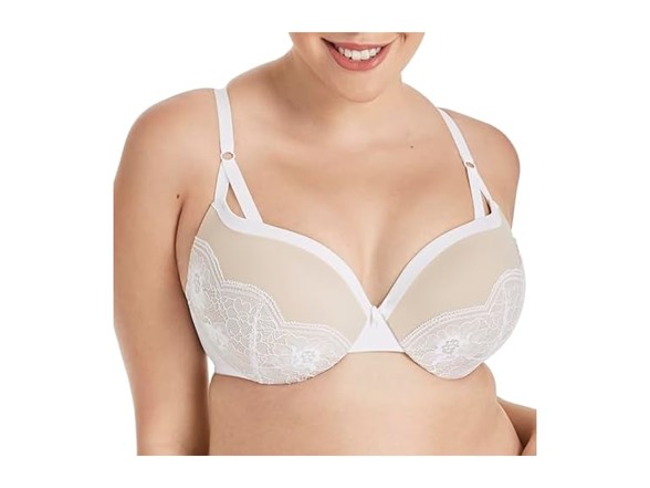 White/Paris Nude Strappy Lace