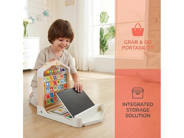 Hape Alphabet Learning Pack & Chalkboard Set for Toddlers