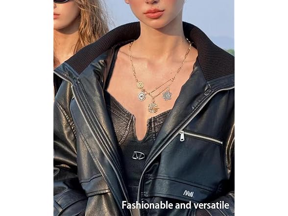 CVSQXPL Gold Charm Necklace for Women