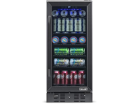 Newair Built-in Beverage Black Fridge - 96 Cans