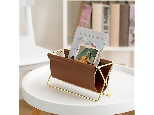 Fabulaxe Gold Magazine Holder 