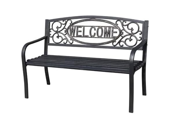 Four Seasons Courtyard Welcome Outdoor Park Bench