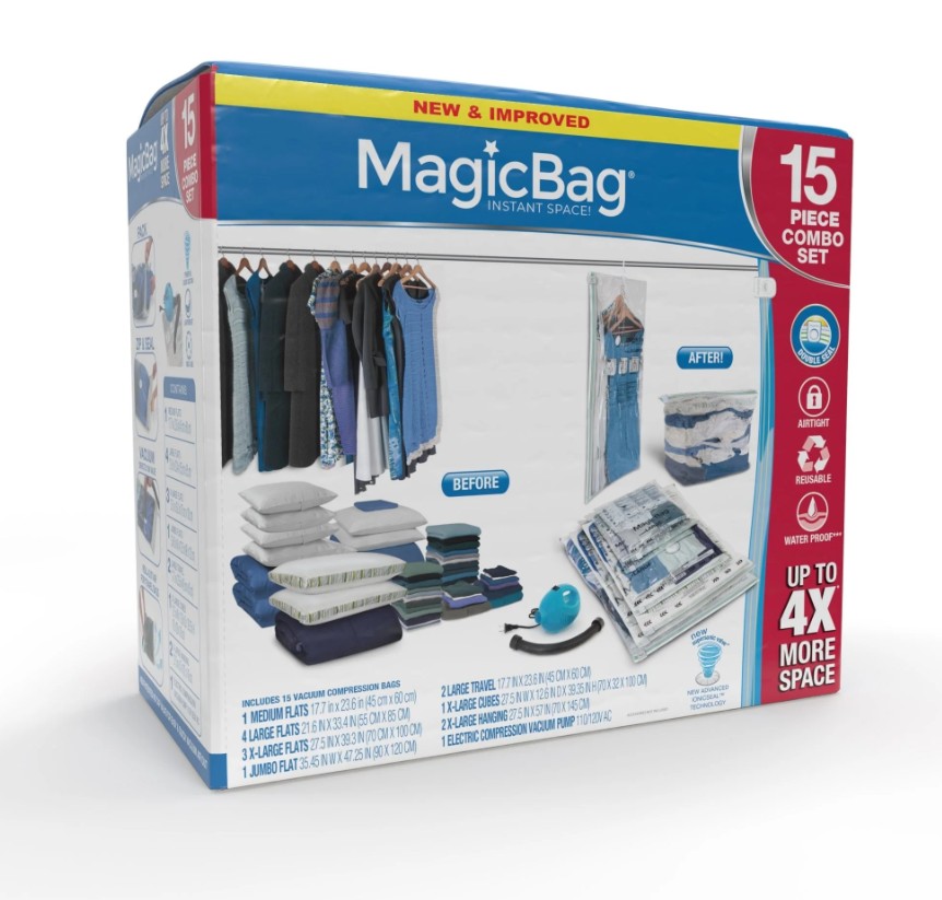 MagicBag Instant Space 15PC Combo Set Vacuum-Seal Storage Bags - Gallery 2