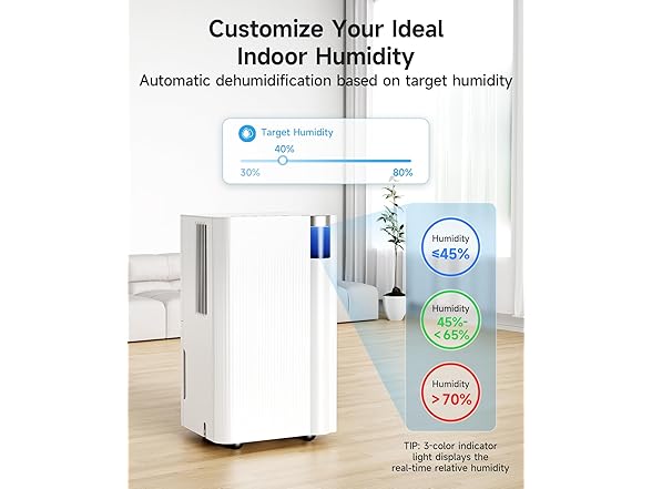 Cagstul 2500 Sq.Ft Dehumidifier for Basement