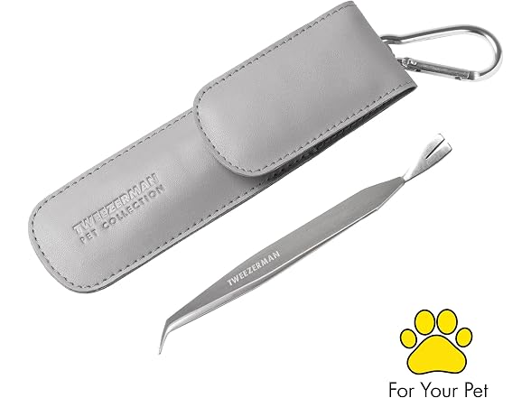 Tweezerman Pet Dog & Cat Tick Remover Tweezer Kit