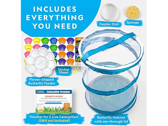 National Geographic Butterfly Growing Kit
