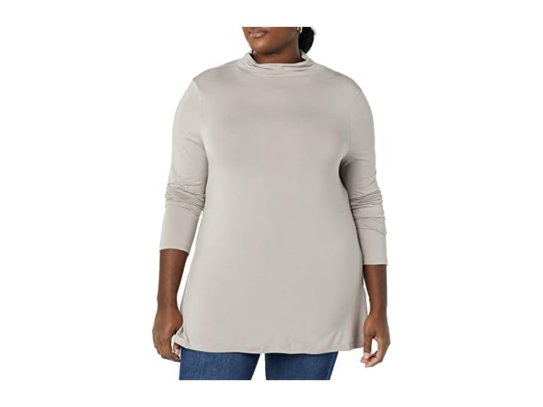 Amazon Essentials Womens Jersey LS Mock Neck - Gallery 10