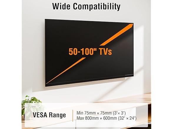 ELIVED Heavy Duty TV Mount | 50-100"