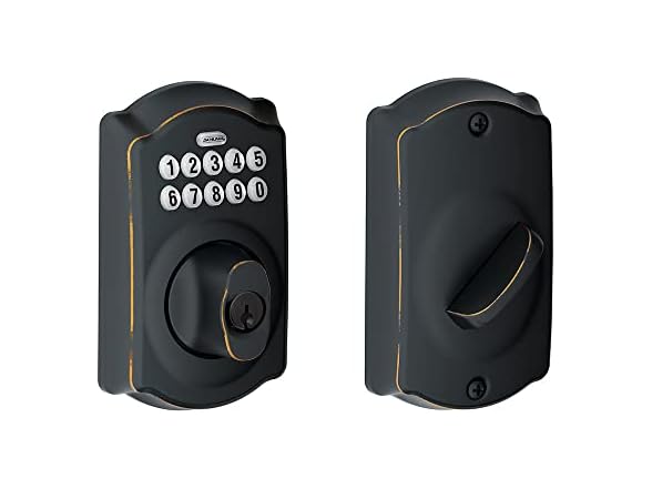 Schlage Aged Bronze Steel Electronic