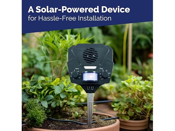 Bird-X Solar Yard Gard, Animal Decoy Device