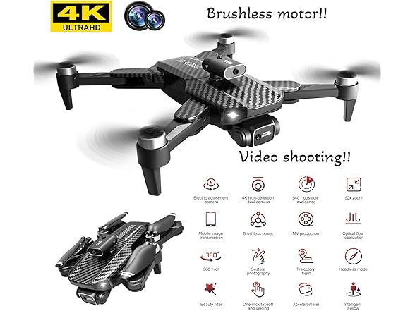 LOQFGDW 4k Drone with Dual Cameras