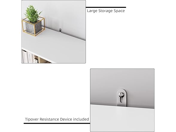 Senfot White Bookshelf 9 Cube