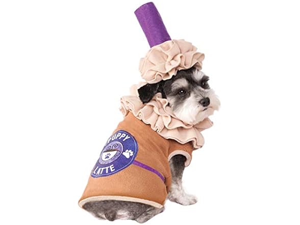 Rubies Puppy Latte Pet Costume for Dogs or Cats, Large