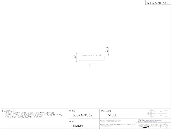 Timken 07087X Tapered Roller Bearing