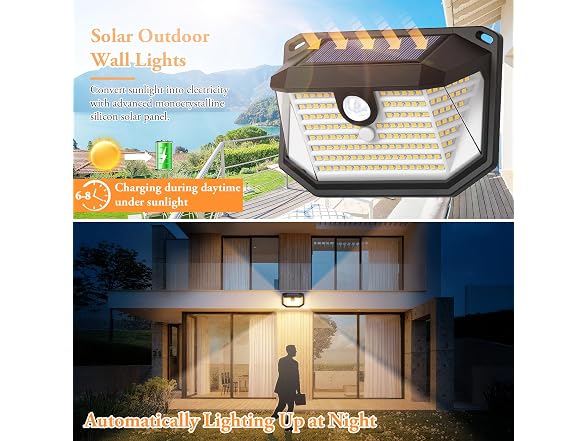 Brightever 4-Pack Solar Outdoor Lights - Gallery 2