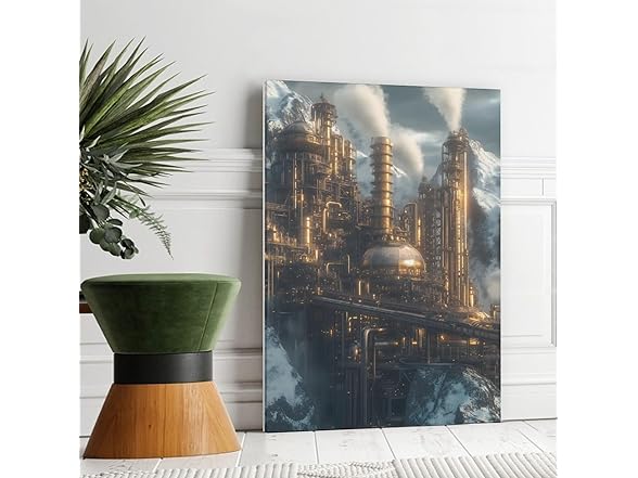 Generic Steampunk Factory Canvas Posters Room