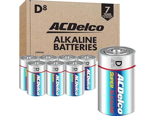 (8 Count) ACDelco D Batteries
