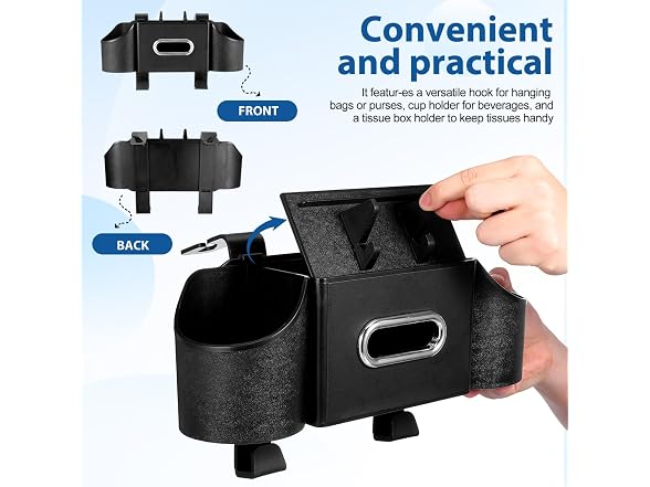 Luxshiny Back Seat Car Organizer with