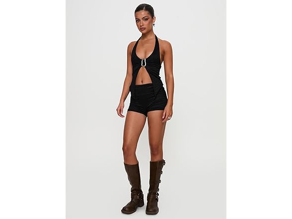 Princess Polly Moderna Halter Lace Top