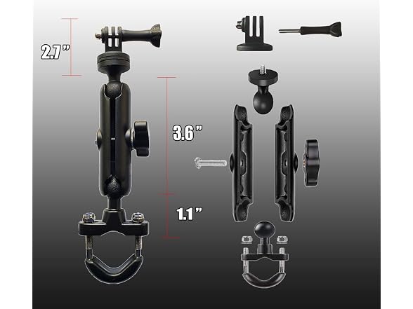 LAZORA 360°Motorcycle Camera Mount