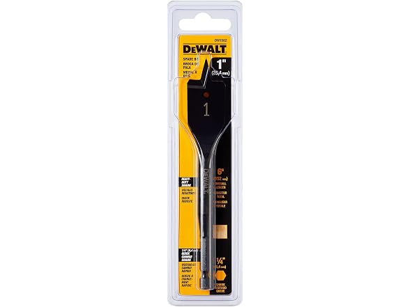 DEWALT Drill Bit, Spade, 1 Inch x 6