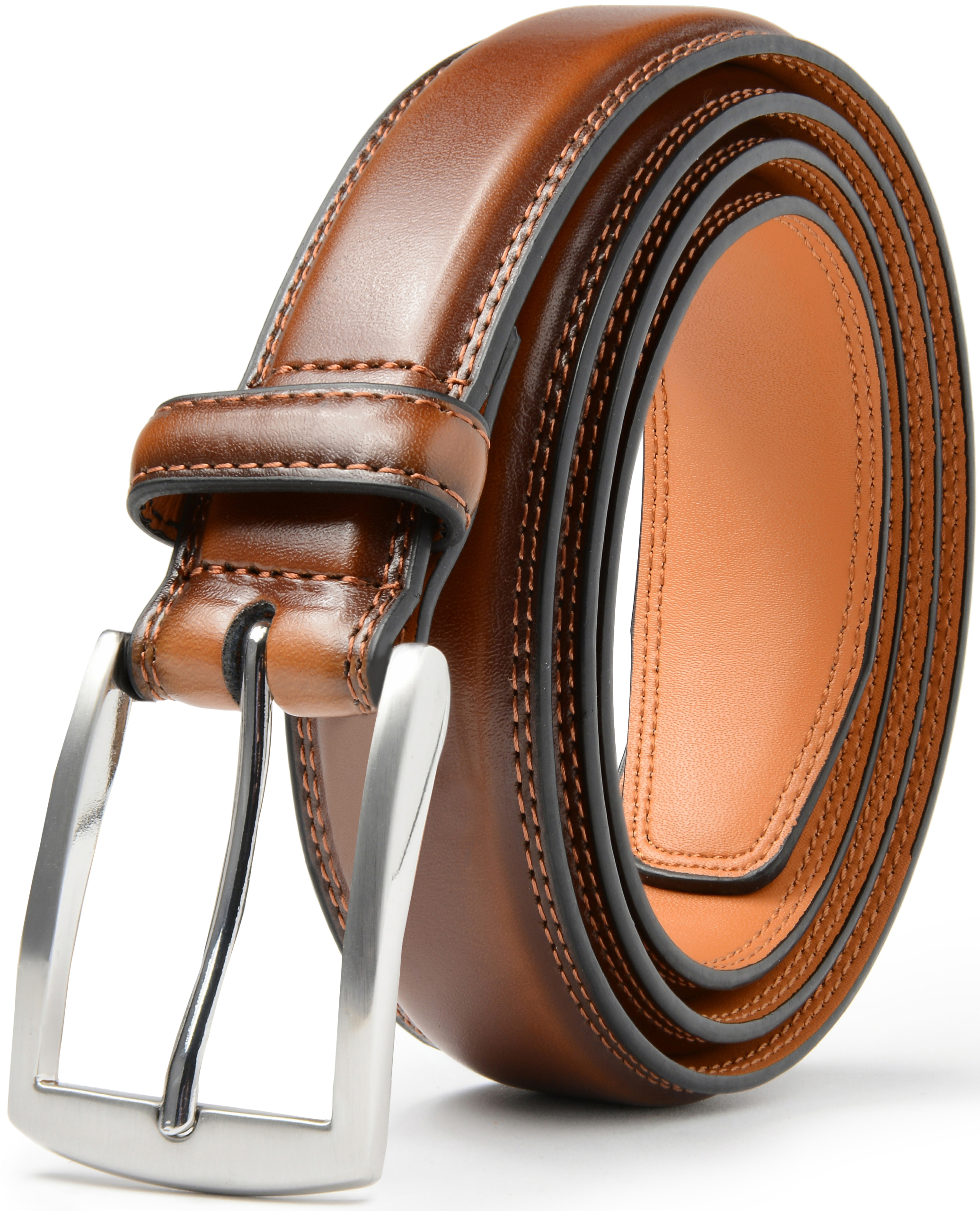 1, 2, 3, 4, 6-Pack Leather Dress Belt - Gallery 40