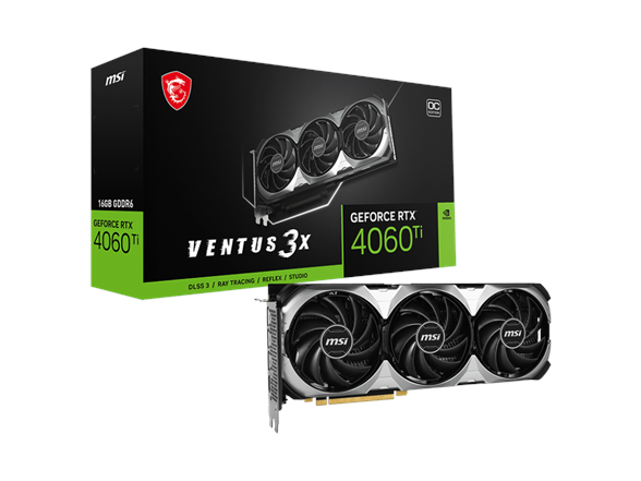 MSI GeForce RTX 4060 Ti VENTUS 3X 16G OC