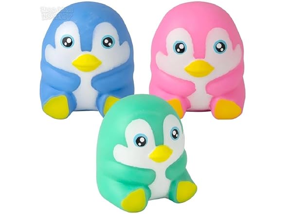 3.5 Inch Squish and Stretch Penguin Toy – 12 Count Display