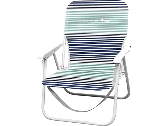 Caribbean Joe Folding Beach Chair, Horizon Stripe