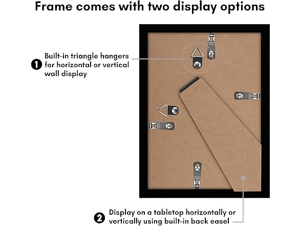 Americanflat 5x7 Picture Frame Set of 2 Black