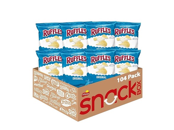 Ruffles Original Potato Chips 1 oz 104 Pack