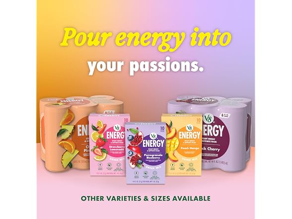 V8 Energy Pomegranate Blueberry 8oz 24 Pack