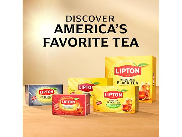 Lipton Black Tea Bags, Hot or Iced High