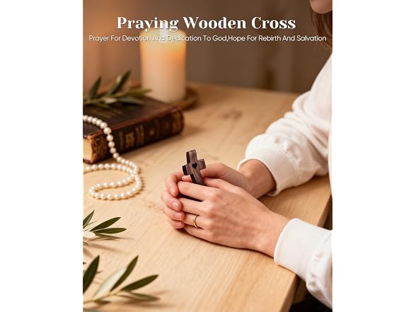 JIUKONG 20-Pack Wooden Cross