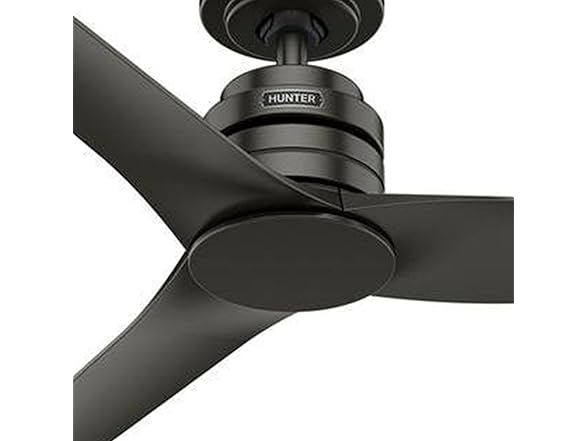 Hunter Ceiling Fan 52 Inch Matte Black Indoor/Outdoor