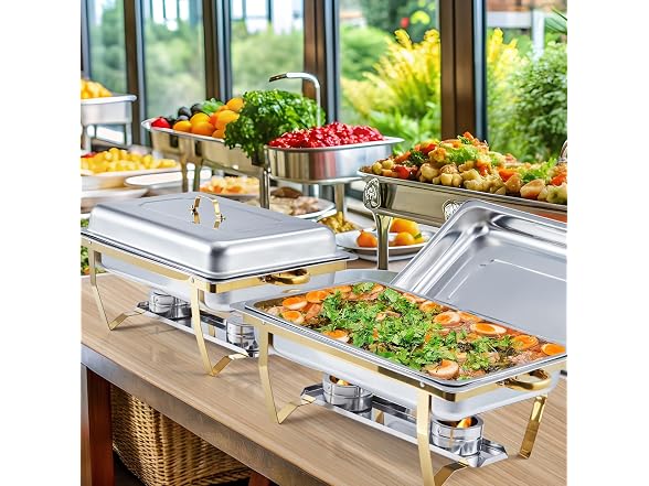 2-Pack Chafing Dishes for Buffet,8QT