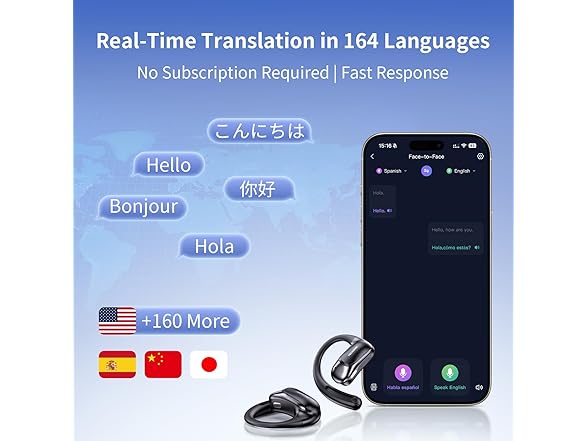 TECSONIC AI Translation Earbuds