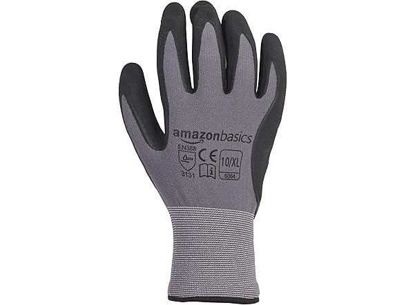 Amazon Basics Nitrile Work Gloves XL 12pr