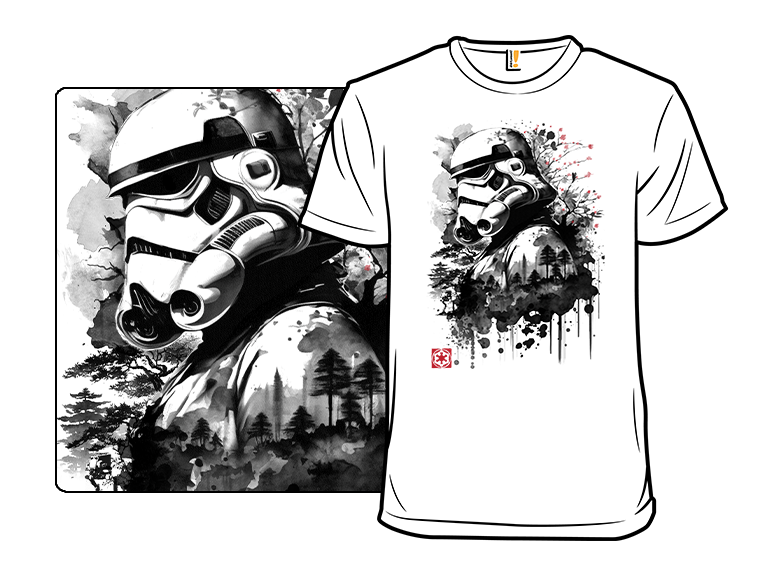 Trooper in the Forest sumi-e - Gallery 3