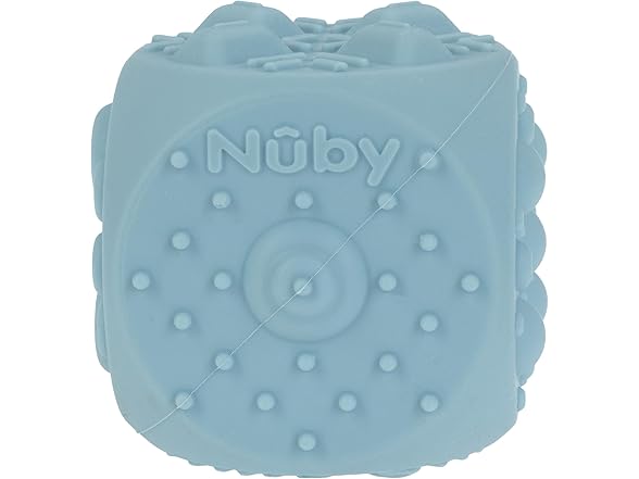 Nuby Silicone Block Poppers - (2-Pack) - Your Choice