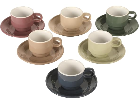 Gibson Home Brew Harmony 13 Piece Espresso Cup Set
