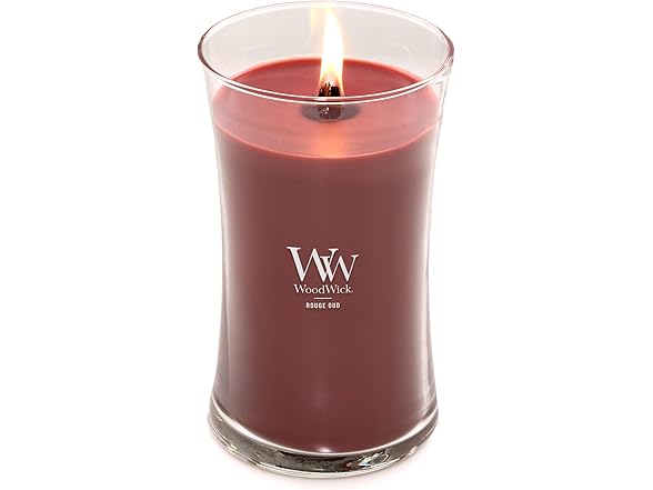 WoodWick Rouge Oud Scented Large Hourglass Candle