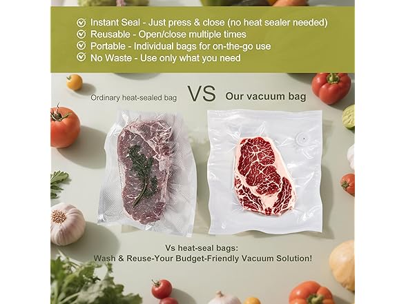 Vacuum Sealer Bags 10 x 11 x 30Pcs