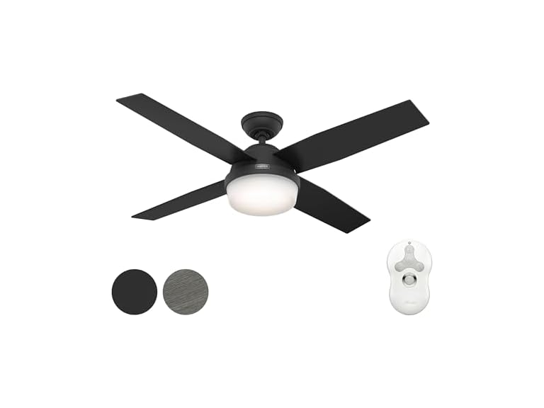 Hunter Fan 52" w/ Light Kit and Remote