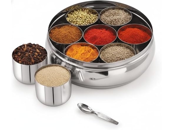 Stainless Steel Spice Masala Box Container